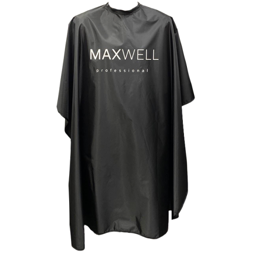 Пеньюар для клиента с логотипом MAXWELL черный