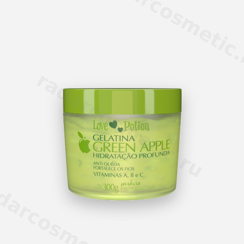 Коллагеновый восполнитель LOVE POTION Gelatina Green Apple 300 ml