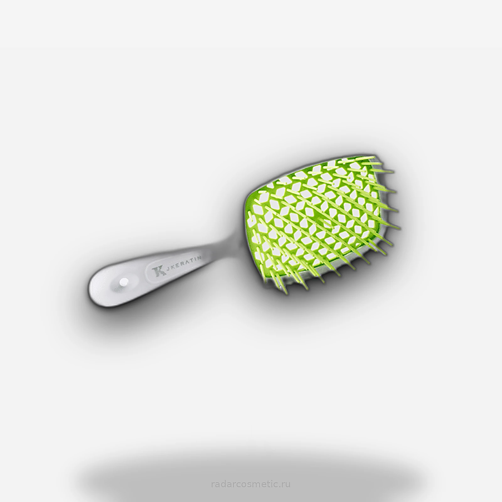 Продувная расчёска для сухих и влажных волос JKeratin зеленая