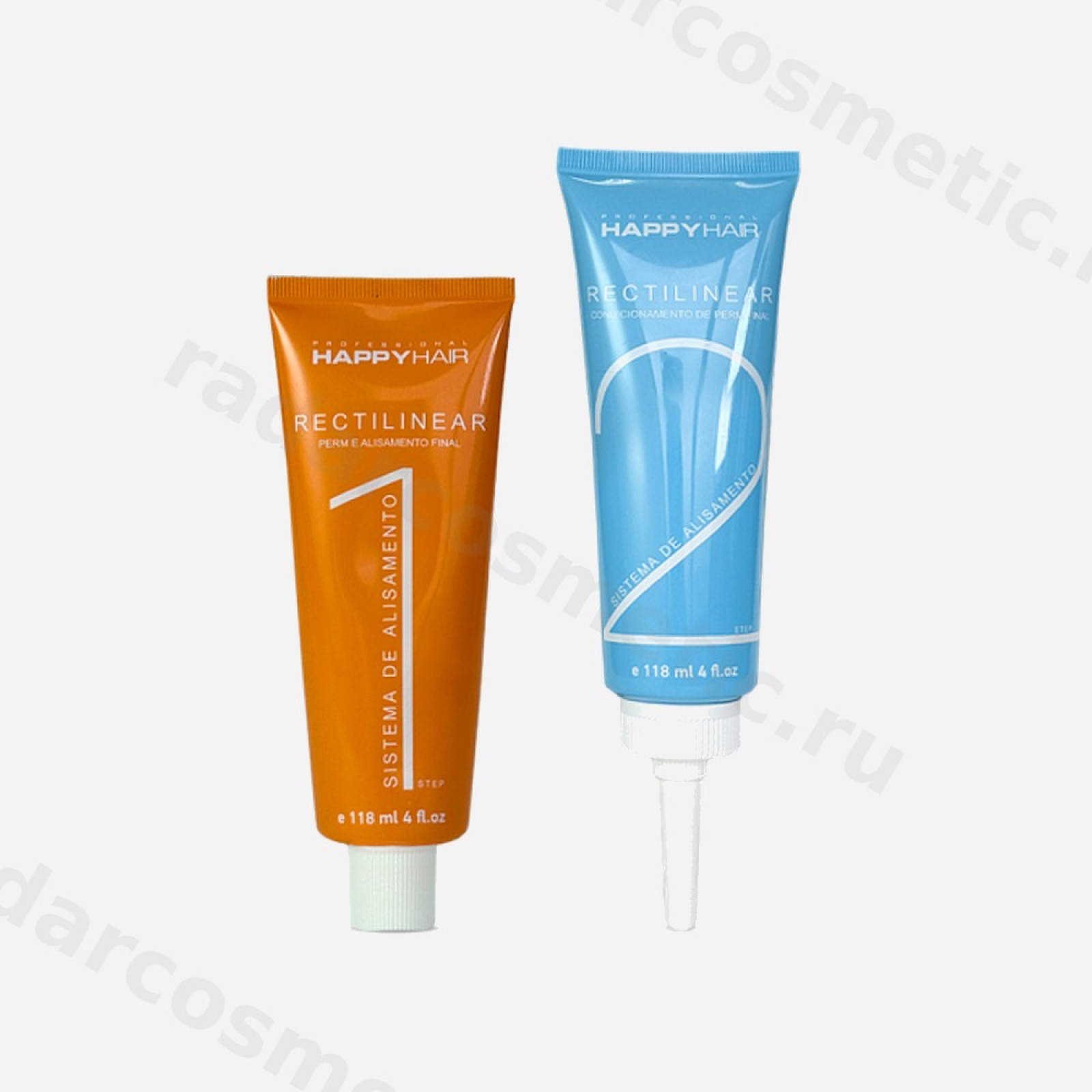 Система выпрямления Happy Hair Rectilinear 1 и 2 шаг 118/118мл