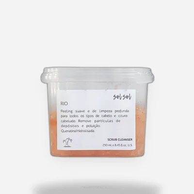 Sol Sol Rio очищающий скраб с гидролизованным кератином 250 мл