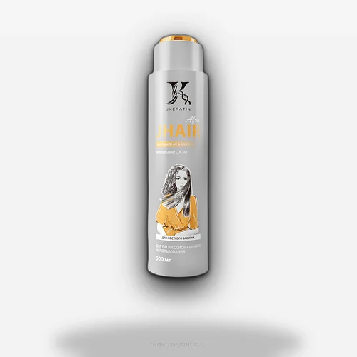 J.Hair Afro Кератиновый состав для выпрямления жёстких кудрявых волос 500 мл