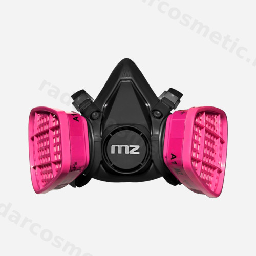 Маска-респиратор MZ FD-9 (розовый фильтр) Black Edition